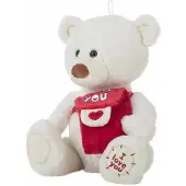 Creaciones Llopis Budbringer Hvit Bjørn Teddy 35 Cm