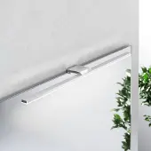 MCJ LED-speilbelysning Triga IP44, krom, 60 cm, 3 000 K