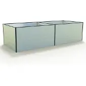 GFP 297x119x77 cm plantekasse, eloksert