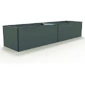 GFP 387x99x77 cm plantekasse, antrasitt