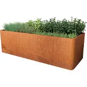 PRIMEYARD 200x80x80 cm plantekasse, cortenstål,  rust-look