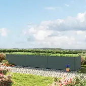 GFP 490x119x77 cm plantekasse, antrasitt