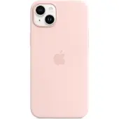 Apple iPhone 14 Plus Silicone Case with MagSafe - Chalk Pink