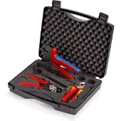 Knipex 97 91 01, Blå, Rød, Gult, 280 mm, 80 mm, 1,96 kg, 3 verktøy