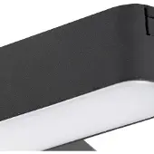 LINDBY LED-list 48 V Lumaro, svart, T-formet, dimbar
