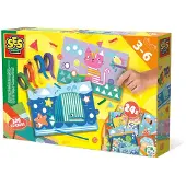 SES Creative 14632, Pysselsett for barn, 3 år, Papp, Flerfarget