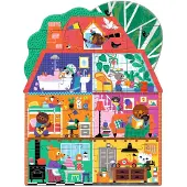 Djeco Gigant Puslespill - 36 Brikker - La Maison P'tits Copains - - OneSize - Puslespill