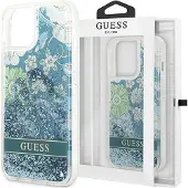 GUESS GUHCP14MLFLSN iPhone 14 Plus 6,7" grønn / grønn hardcase Flower Liquid Glitter