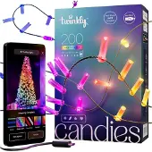 Twinkly Candies - Stringlys - LED x 200 - RGB-lys - stearinlys - grønn