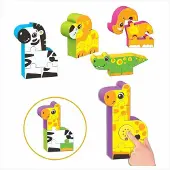 Reig Musicales Lyd Zoo Blokker-figurer Puzzle