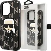 Karl Lagerfeld KLHCP13LPMNIKBK iPhone 13 Pro / 13 6,1" hardcase svart/svart Monogram Ikonik Patch