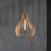 Lamkur Hengelampe Falou, eik, Ø 25 cm