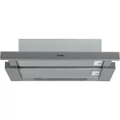 Whirlpool AKR 749/1 IX - Panser - teleskopisk - bredde: 59.8 cm - dybde: 30 cm - extraction & recirculation (with additional extraction kit)