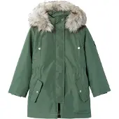 Name it Vinterjakke - NOOS - NkfMilla Parka - Agave Green - - 14 år (164) - Vinterjakke