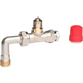 Danfoss RA-K 013G3363 radiatorventilhus 1/2 rett med bøy, forinnstilling