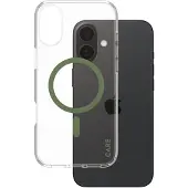 CARE by PanzerGlass CARE by Urban Combat - Baksidedeksel for mobiltelefon - MagSafe-samsvar - termoplast-polyuretan (TPU), polykarbonat (PC), oleofobisk belegg - skarp grønn, gjennomsiktig - for Apple iPhone