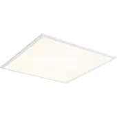 QAZQA Innfelt LED-panel hvit firkant inkl. LED 3000K - 6500K med dip switch - Seagal