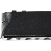 LINDBY LED-stripe 48 V Lumaro,svart,6 punkter,2,5cm,dimbar