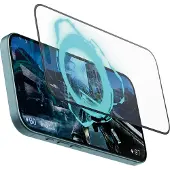 PanzerGlass Gaming - Skjermbeskyttelse for mobiltelefon - ultrabred passform - glass - rammefarge svart - for Apple iPhone 15, 16