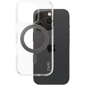 PanzerGlass iPhone 16 Pro Care Kickstand-deksel - MagSafe-kompatibel - Klar / Svart