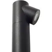 LINDBY LED-gatelampe Luzian, høyde 120 cm, svart, jordspyd
