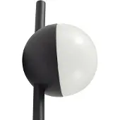 LINDBY LED-lampe med jordspyd Darleen, antrasitt, metall, Ø10cm