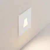 Molto Luce LED innbyggingslampe Wall 68R IP44 SQ, hvit, aluminium, CCT