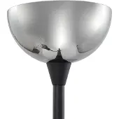 LINDBY gulvlampe Nehemia, svart, glass, leselampe, 185 cm