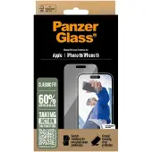 PanzerGlass skjermbeskytter til iPhone 16/15, Classic Fit