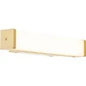QAZQA Baderom vegglampe messing 32 cm inkl. LED IP44 - Cascada