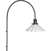 PR Home vegglampe August, opal, bølgepapp, Ø 25 cm