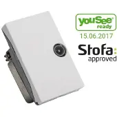 Triax Wall Outlet TD 101E White