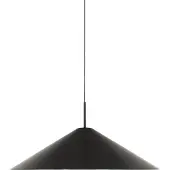 New Works LED-hengelampe Brolly, Ø 70 cm, svart, aluminium