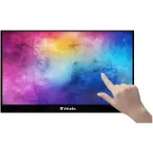 Verbatim PMT-17 - LED-skjerm - 17.3 - portabel - berøringsskjerm - 1920 x 1080 Full HD (1080p) - IPS - 1000:1 - HDMI, 2xUSB-C - høyttalere