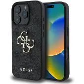 GUESS 4G Big Logo iPhone 16 Pro Max-etui - svart