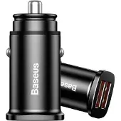 Baseus Square 2xUSB QC3.0 5A 30W billader (svart)