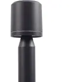 LINDBY LED-gatelampe Amila, svart, aluminium, IP54