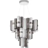 Slamp La XL LED-hengelampe, Ø80cm, tinn-hvit