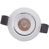 Arcchio Harcos LED-downlight, hvit, Ø 8 cm, 4 000K