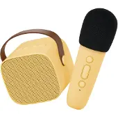 Lalarma Høyttaler m. Mikrofon - Trådløs - Karaoke - Gul - - OneSize - Høyttalere