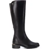 Carmela for woman. 16201801-NEGRO Leather Boots 162018 black (40), 3 to 5 cm, Zip, Casual