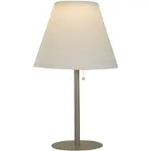 Searchlight Venice I LED-bordlampe, IP44, hvit/sølv