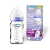 Lansinoh glassflaske med spene Natural Wave 160 ml