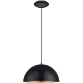 Eglo Gaetano - Taklampe - 1 sokkel - E27 - svart, gull