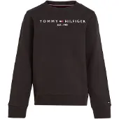 Tommy Hilfiger Collegegenser - Essential - Organic - Svart - - 8 år (128) - Collegegenser