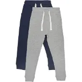 Minymo Joggebukser - 2-pack - Navy/Grå - - 1 år (80) - Joggebukse