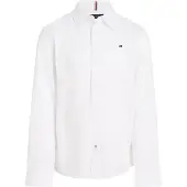 Tommy Hilfiger Skjorte - Solid Stretch - Organic - Hvit - - 14 år (164) - Skjorte