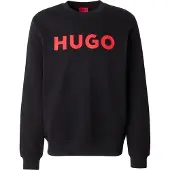 HUGO for man. 50477328 Dem sweatshirt black (M), Casual, Long sleeve, Organic Cotton, Sustainable