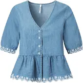 Pepe Jeans Berta Kortarmet Skjorte