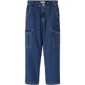 Name it Jeans - Cargo - Noos - NkfRose - Dark Blue Denim - - 13 år (158) - Jeans